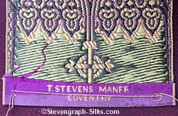 Stevens name on the reverse top turnover of this bookmark