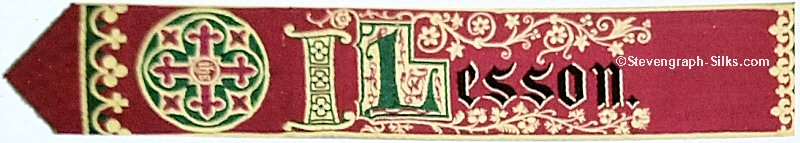 Bookmark, title word " I Lesson "