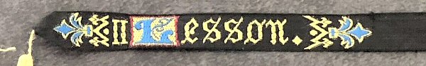 narrow bookmark, with single word - II Lesson