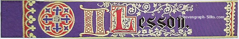 Bookmark, title word " II Lesson "