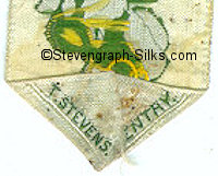 Stevens logo on the reverse pointed end of this bookmark