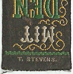 Stevens logo reverse top turnover of this bookmark