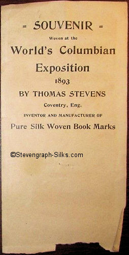 fragment of original stiff backing paper