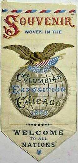 Bookmark from the Worlds Columbian Exposition, Chicago 1893