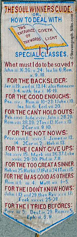 Bookmark with quotations from the Bible)