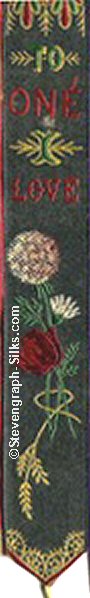 Narrow bookmark with title words only