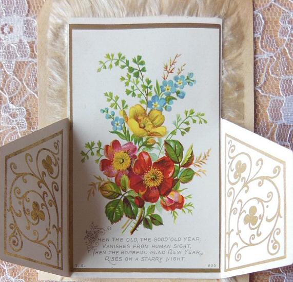 image of card with the front flaps open