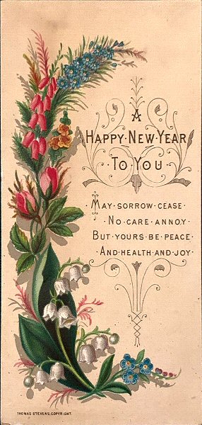 Miscellaneous printed card - A Happy New Year to You