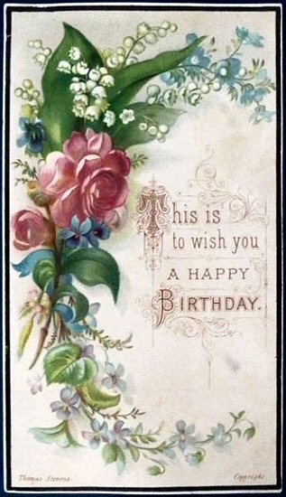 Miscellaneous printed card - This is to wish you a Happy birthday