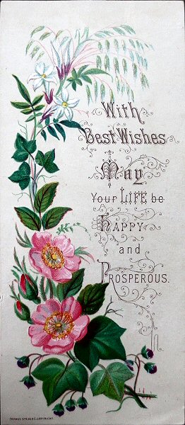 Miscellaneous printed card - With best wishes