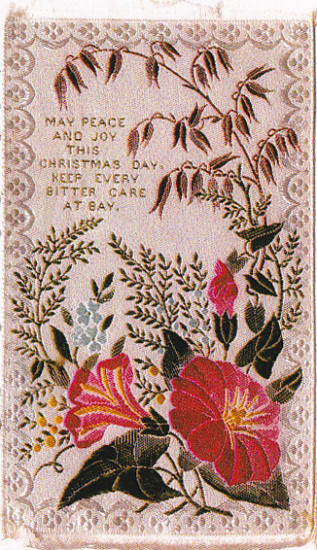 Rectangular Silk - " May peace and joy this Christmas day "