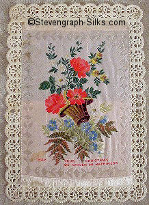 Rectangular Silk - " May your Christmas be woven in happiness "