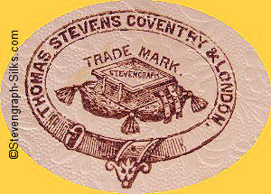 image of Stevens copyright printed on the reverse of this silk rectangle