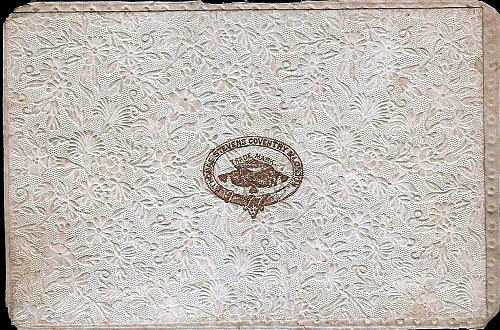image of Stevens copyright logo printed on the reverse of this silk rectangle