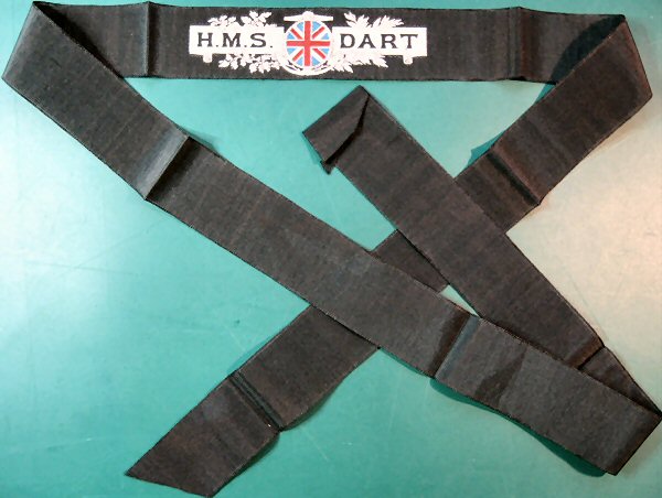 Naval cap ribbon - H.M.S. Dart.
