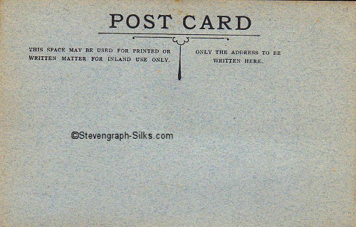 reverse of the experimental postcards