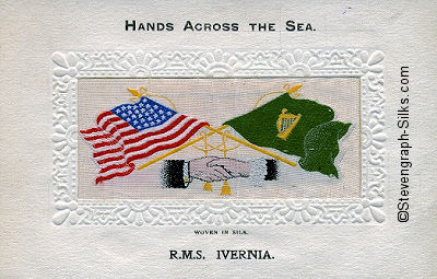 Hands across the sea postcard